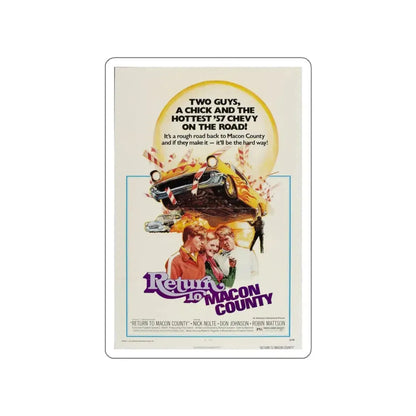 RETURN TO MACON COUNTY 1975 Movie Poster STICKER Vinyl Die-Cut Decal - The Sticker Space