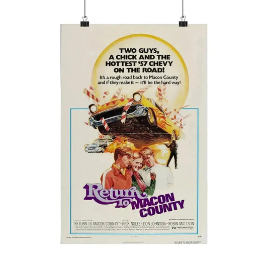 RETURN TO MACON COUNTY 1975 - Paper Movie Poster 12″ x 18″ Matte - The Sticker Space