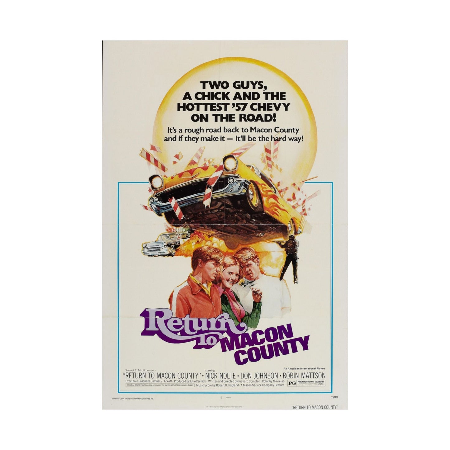 RETURN TO MACON COUNTY 1975 - Paper Movie Poster-The Sticker Space