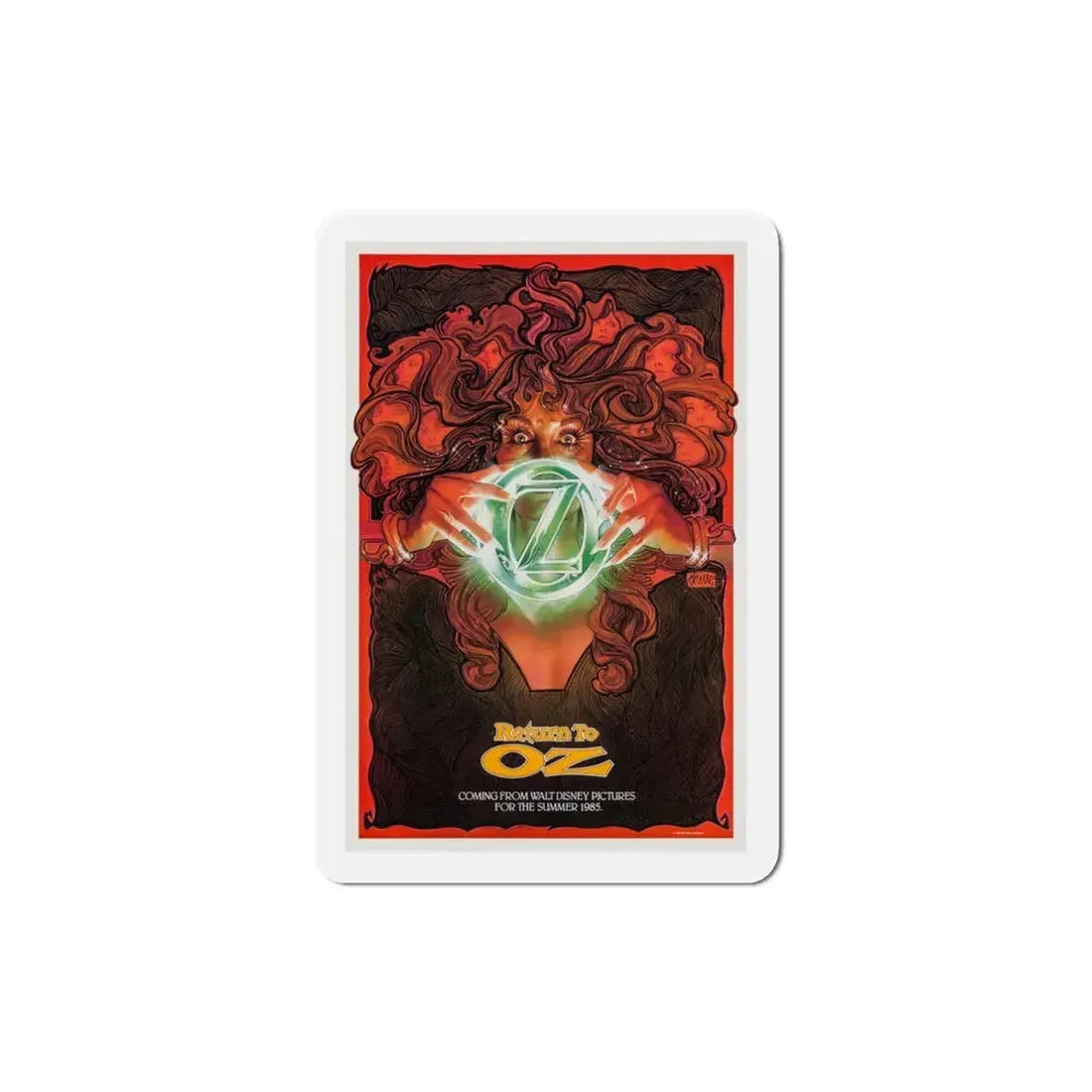 Return to Oz 1985 Movie Poster Refrigerator Magnet 3 Inch - The Sticker Space