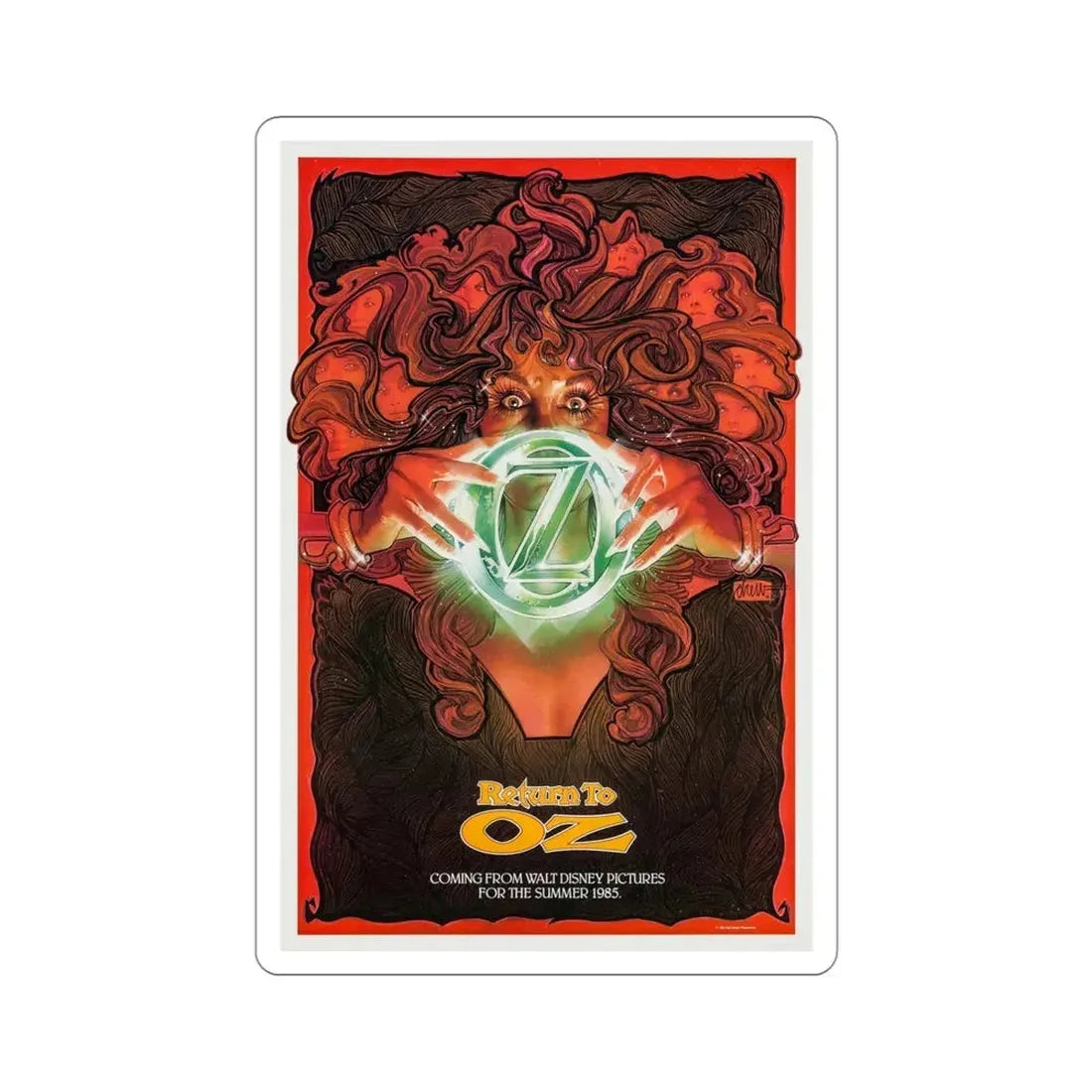 Return to Oz 1985 Movie Poster STICKER Vinyl Die-Cut Decal 4 Inch - The Sticker Space