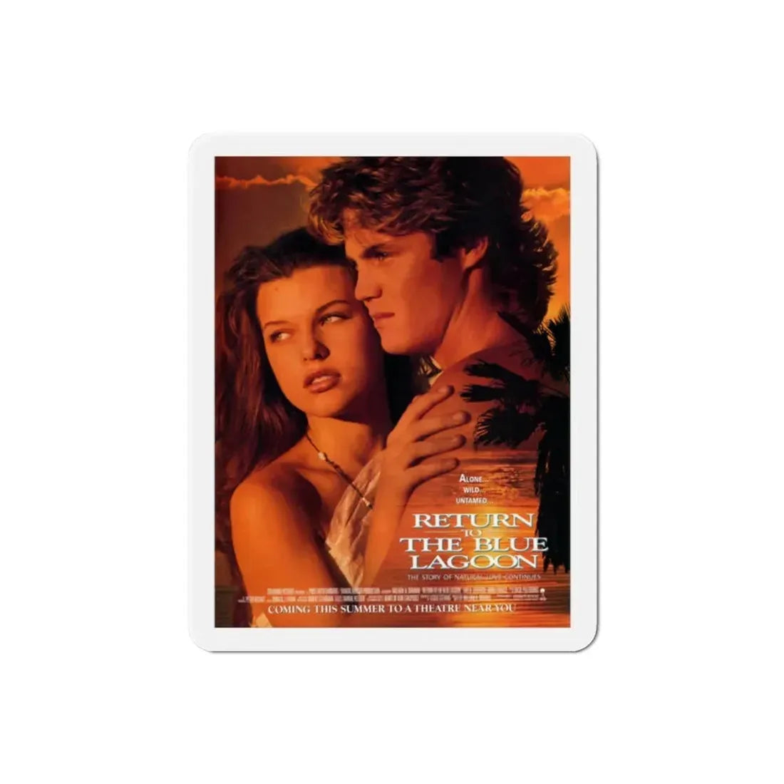 Return to the Blue Lagoon 1991 Movie Poster Refrigerator Magnet 2 Inch - The Sticker Space