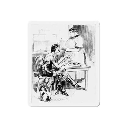 Revelations of a Press Agent, Screenland, April 1923 (Magazine Illustration) Refrigerator Magnet 5 Inch Die-Cut - The Sticker Space