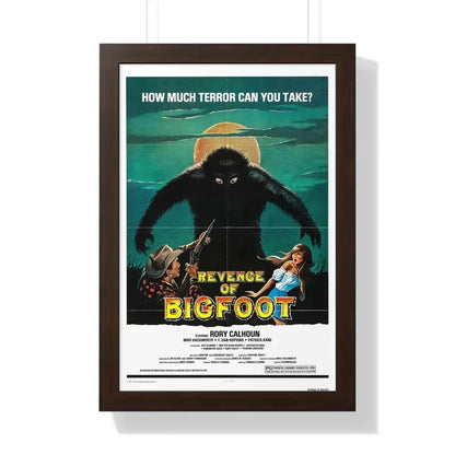 REVENGE OF BIGFOOT 1979 - Framed Movie Poster 16″ x 24″ Walnut - The Sticker Space