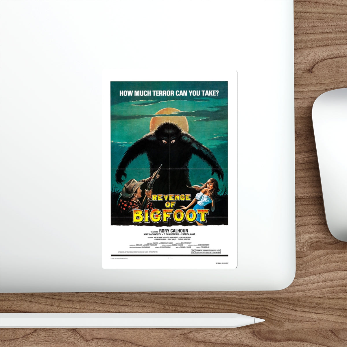 REVENGE OF BIGFOOT 1979 Movie Poster STICKER Vinyl Die-Cut Decal-The Sticker Space