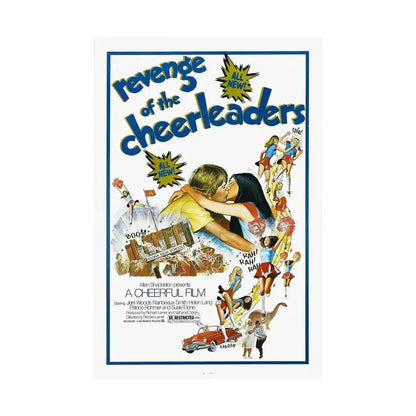 REVENGE OF THE CHEERLEADERS 1976 - Paper Movie Poster - The Sticker Space