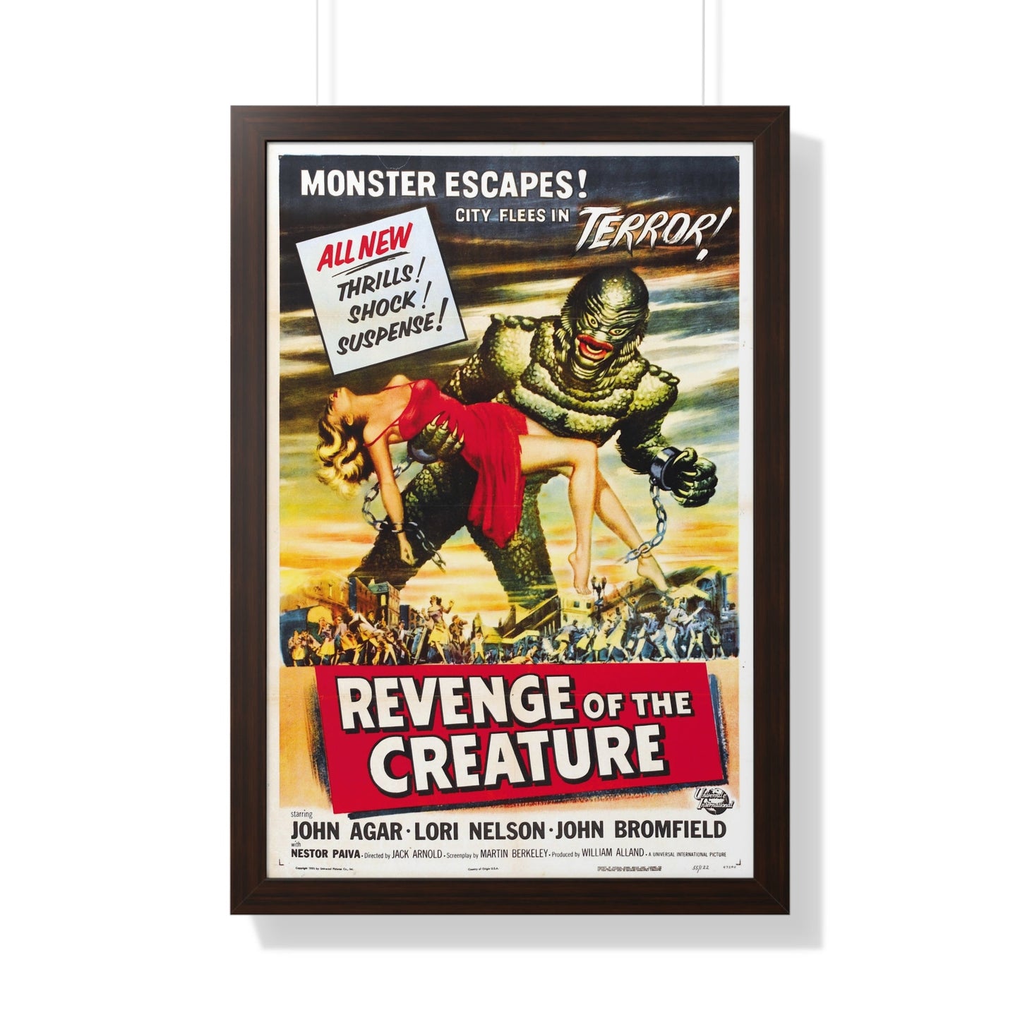 REVENGE OF THE CREATURE (2) 1955 - Framed Movie Poster-20" x 30"-The Sticker Space