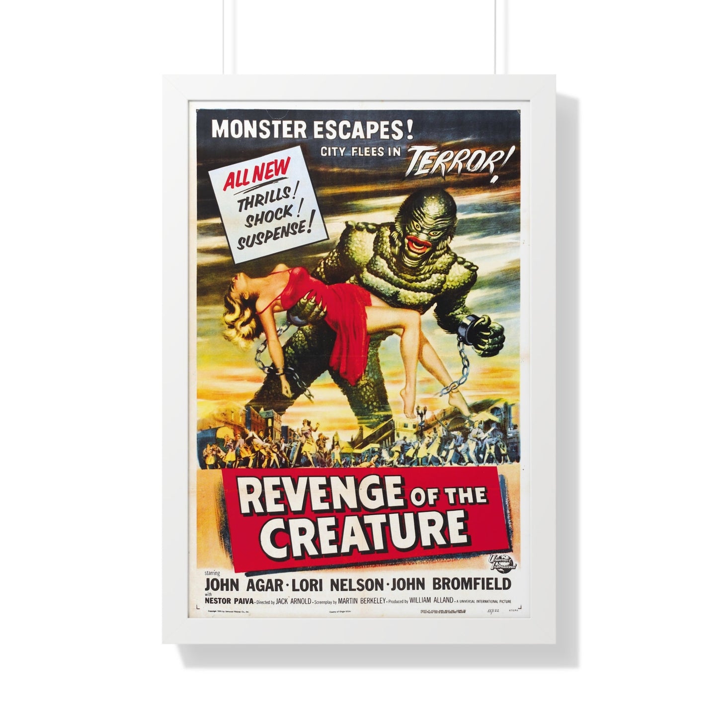 REVENGE OF THE CREATURE (2) 1955 - Framed Movie Poster-20" x 30"-The Sticker Space