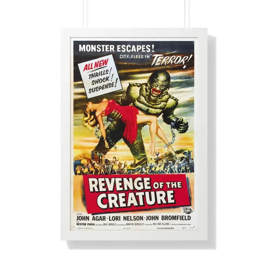 REVENGE OF THE CREATURE (2) 1955 - Framed Movie Poster - The Sticker Space