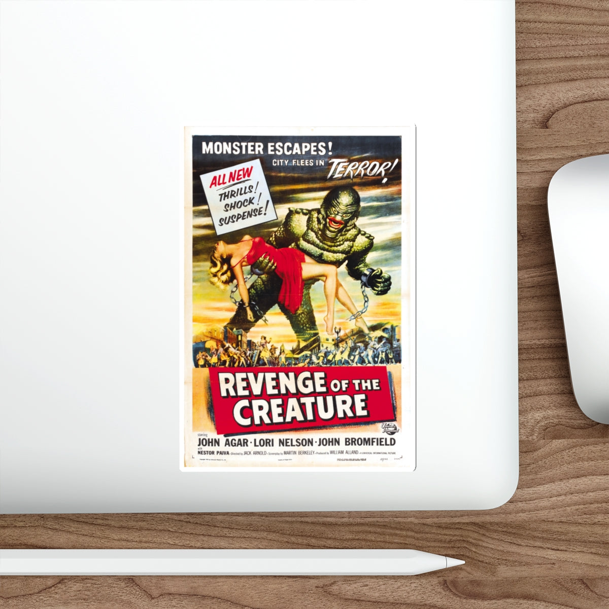 REVENGE OF THE CREATURE (2) 1955 Movie Poster STICKER Vinyl Die-Cut Decal-The Sticker Space