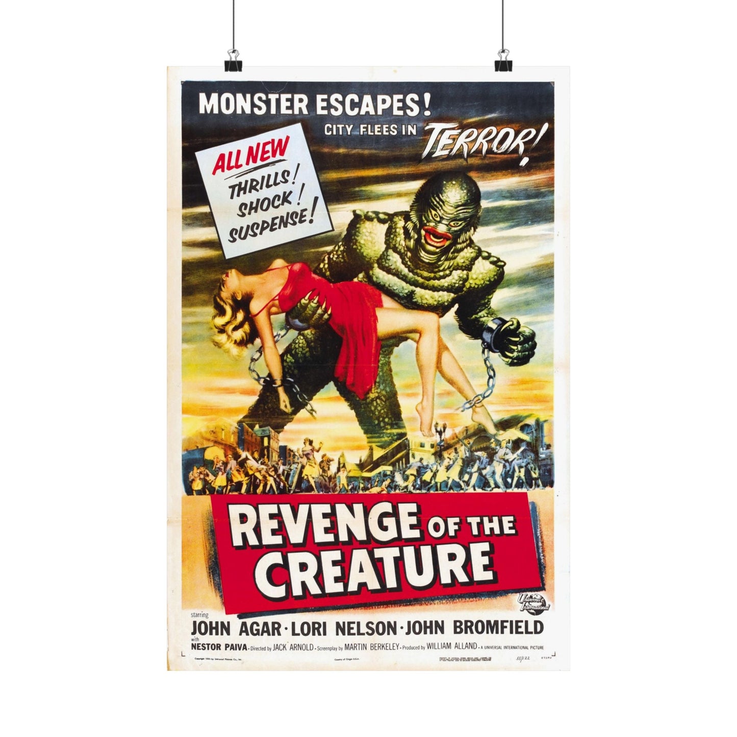 REVENGE OF THE CREATURE (2) 1955 - Paper Movie Poster-16″ x 24″-The Sticker Space