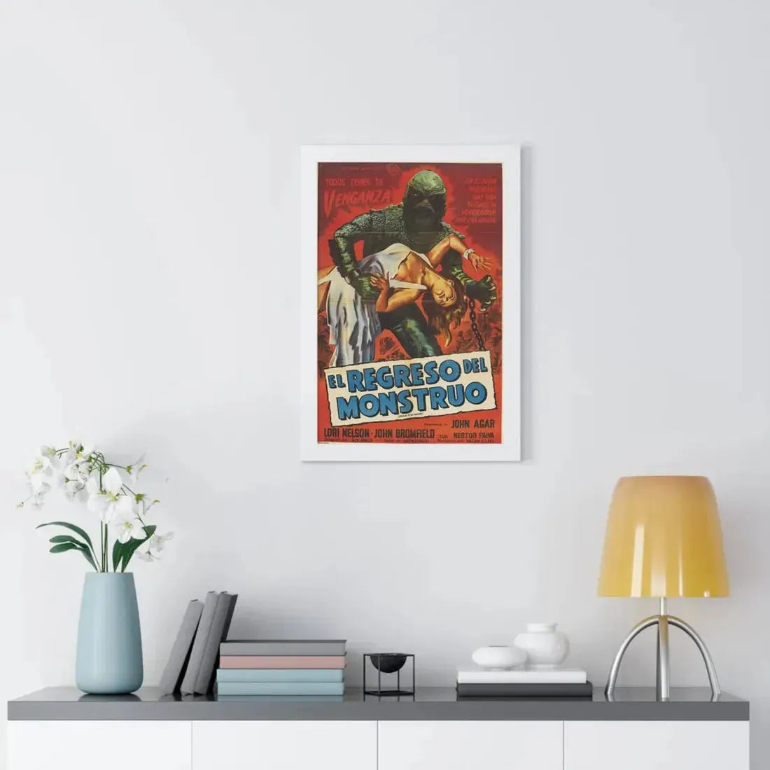 REVENGE OF THE CREATURE (SPANISH) 1955 - Framed Movie Poster - The Sticker Space