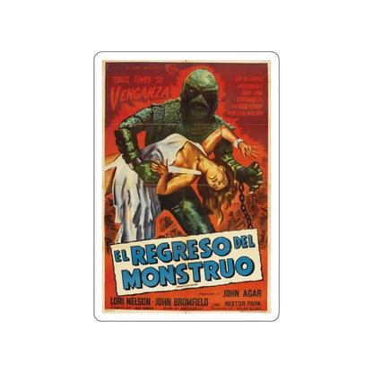 REVENGE OF THE CREATURE (SPANISH) 1955 Movie Poster STICKER Vinyl Die-Cut Decal - The Sticker Space