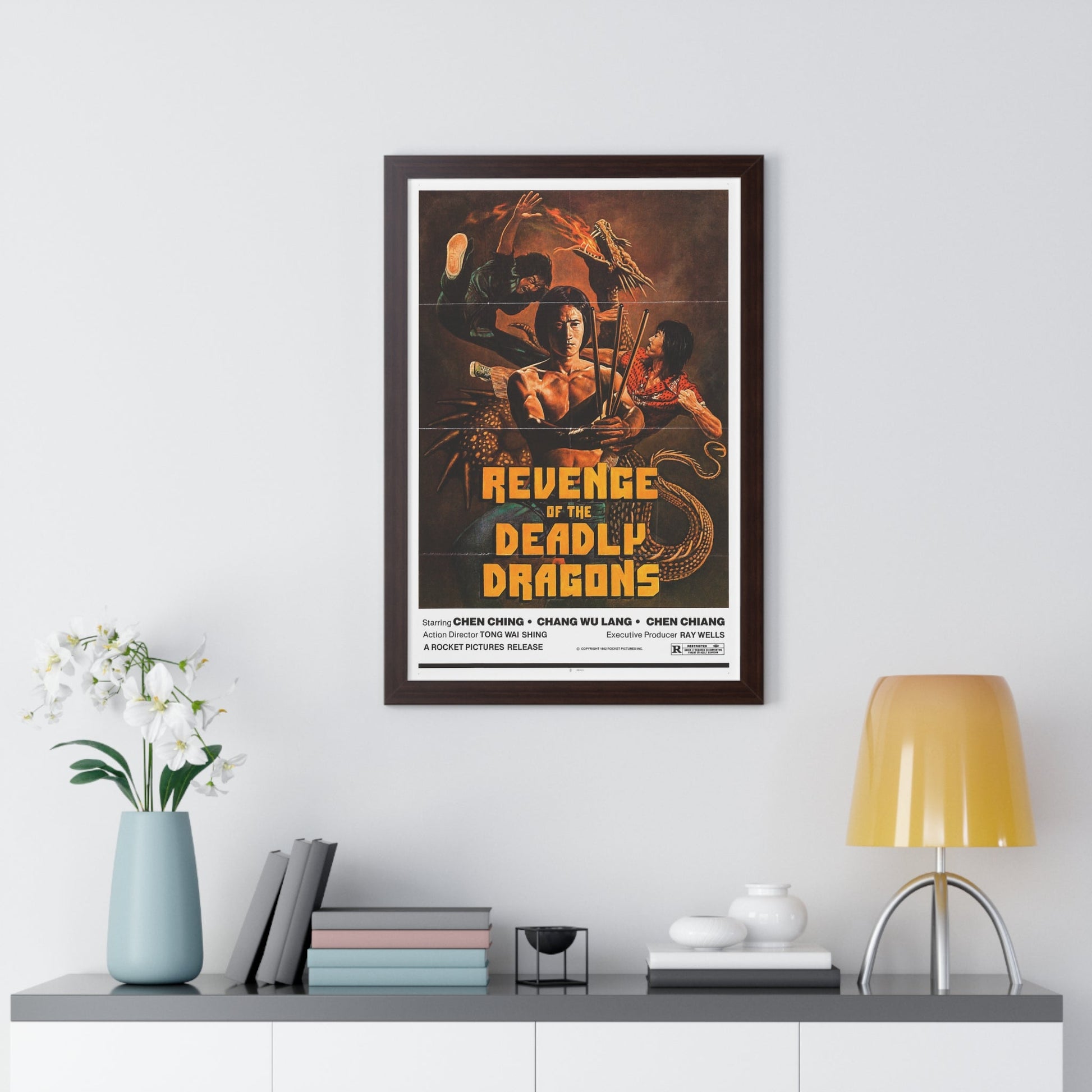 REVENGE OF THE DEADLY DRAGONS 1982 - Framed Movie Poster-The Sticker Space