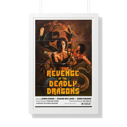 REVENGE OF THE DEADLY DRAGONS 1982 - Framed Movie Poster-20" x 30"-The Sticker Space