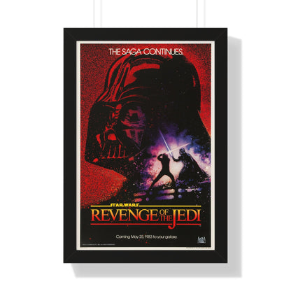 REVENGE OF THE JEDI 1983 - Framed Movie Poster-16″ x 24″-The Sticker Space