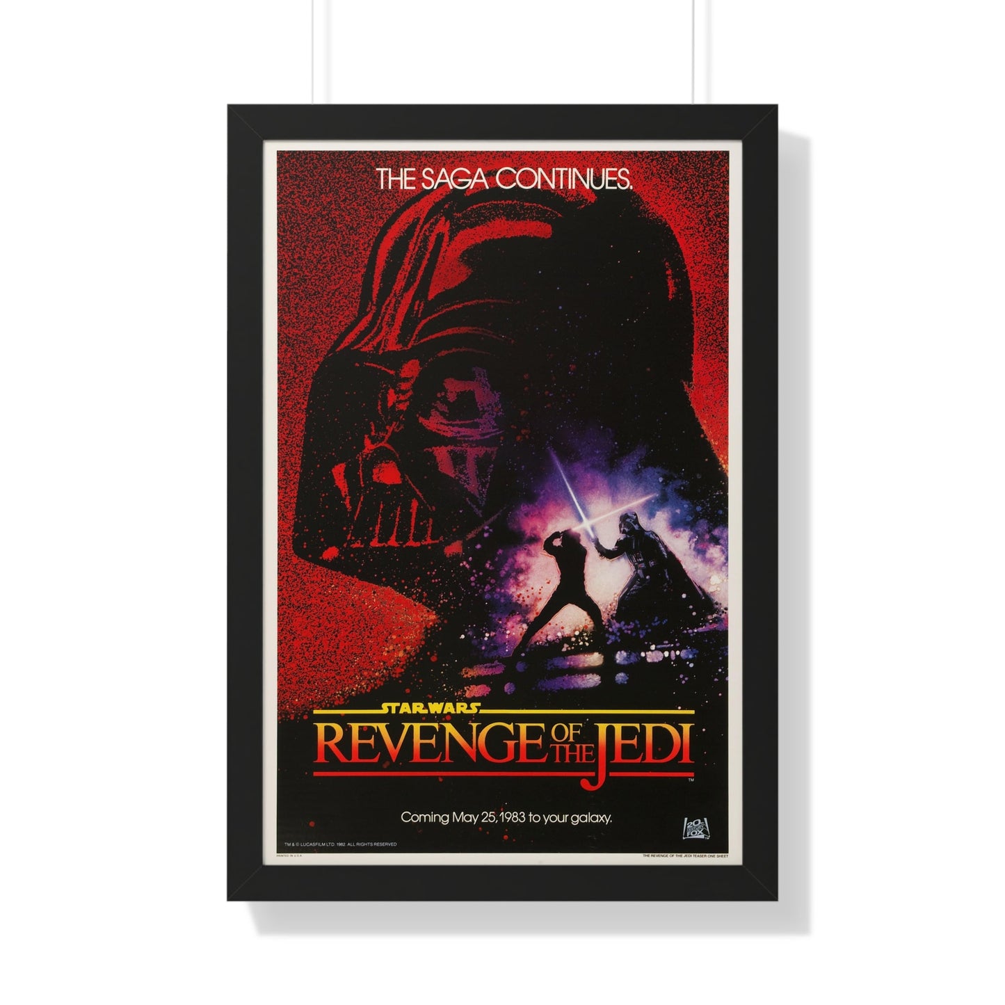 REVENGE OF THE JEDI 1983 - Framed Movie Poster-20" x 30"-The Sticker Space