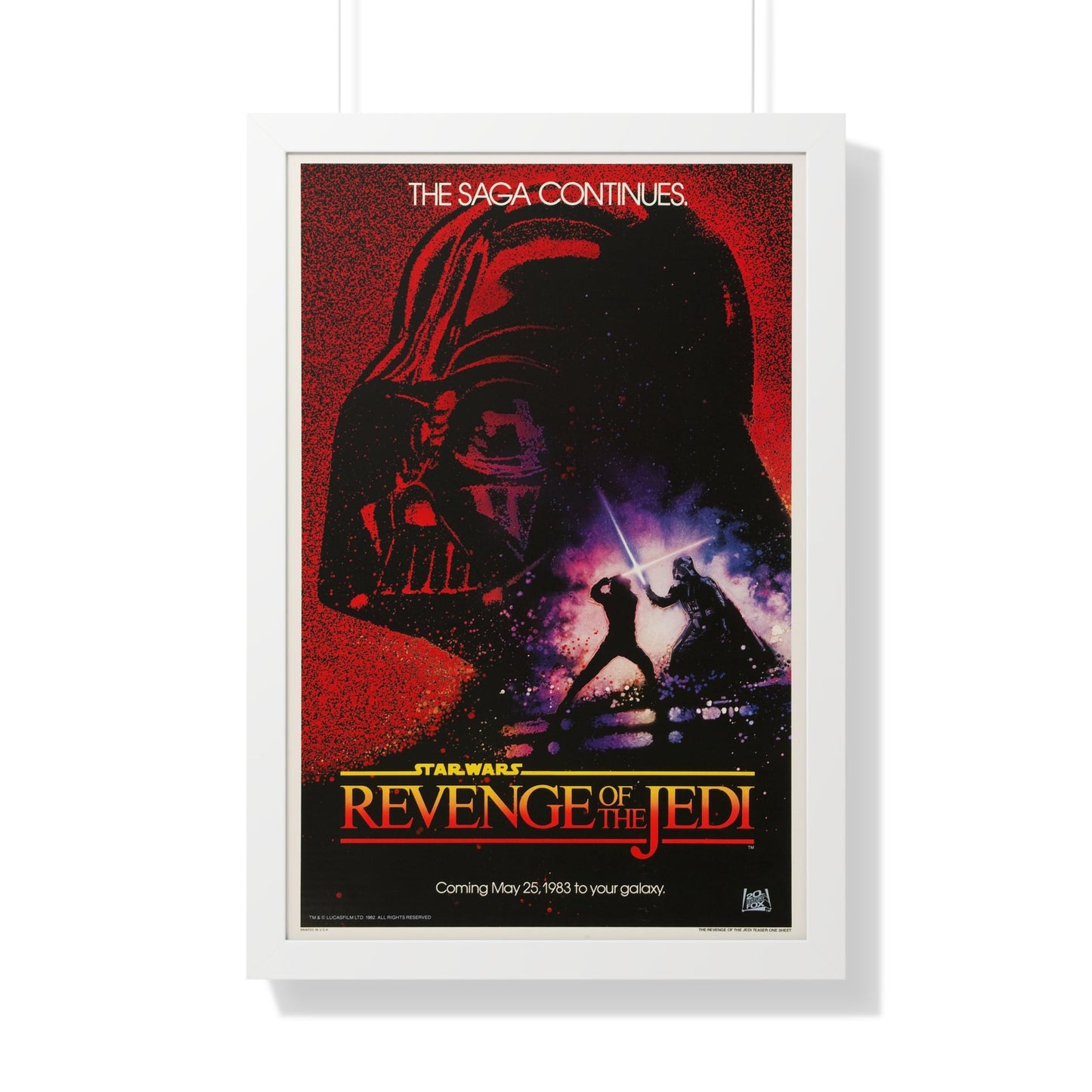 REVENGE OF THE JEDI 1983 - Framed Movie Poster-20" x 30"-The Sticker Space