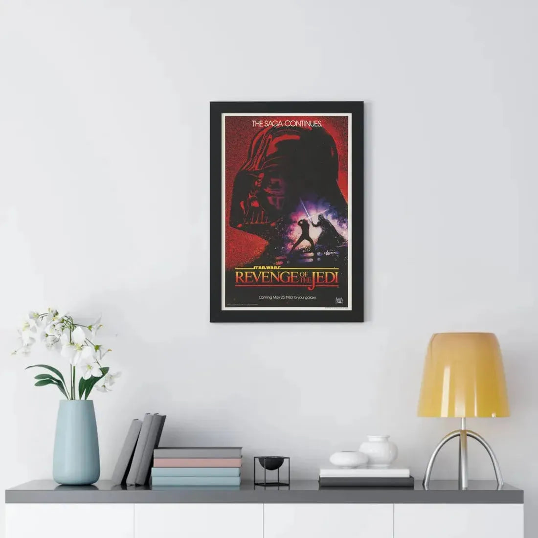 REVENGE OF THE JEDI 1983 - Framed Movie Poster - The Sticker Space