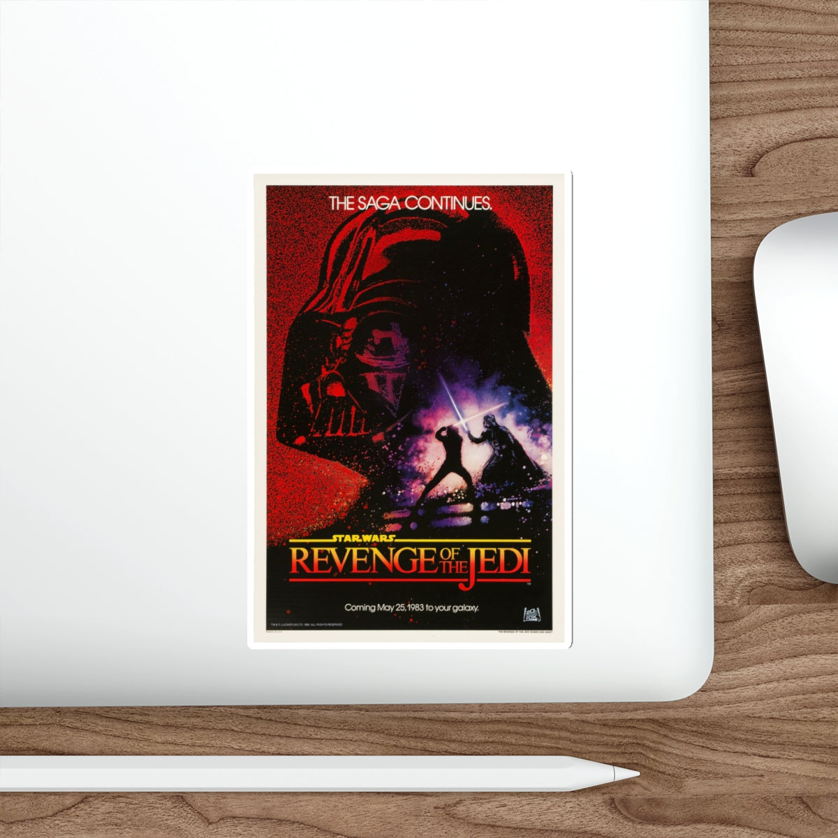 REVENGE OF THE JEDI 1983 Movie Poster STICKER Vinyl Die-Cut Decal-The Sticker Space