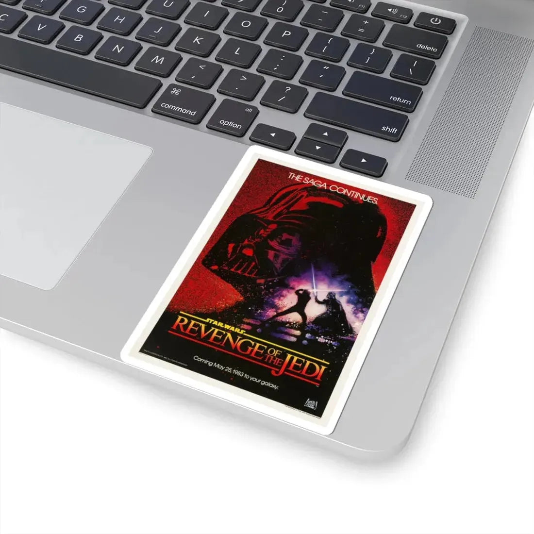 REVENGE OF THE JEDI 1983 Movie Poster - STICKER Vinyl Kiss-Cut Decal - The Sticker Space
