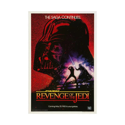 REVENGE OF THE JEDI 1983 - Paper Movie Poster - The Sticker Space
