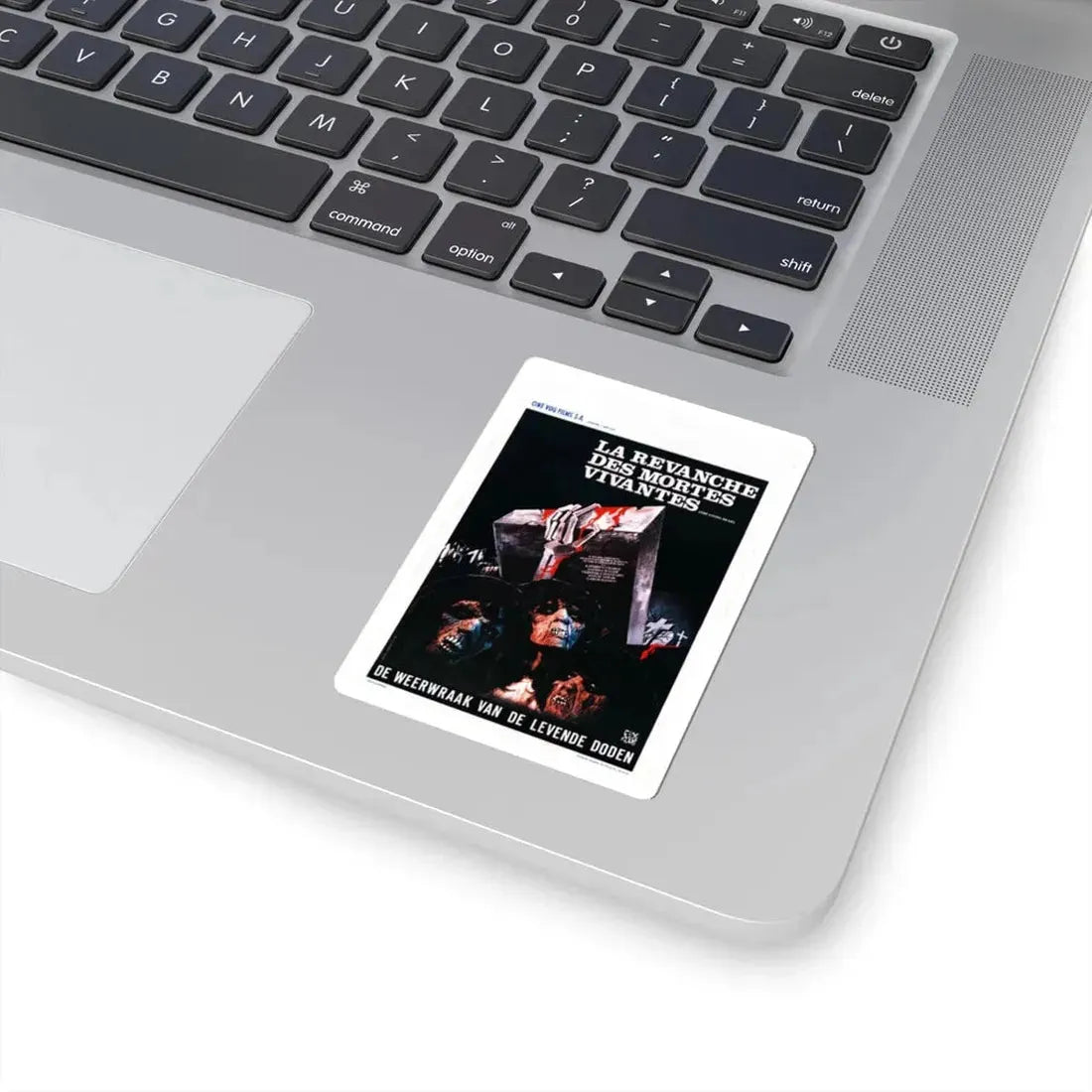 REVENGE OF THE LIVING DEAD GIRLS (BELGIAN) 1987 Movie Poster - STICKER Vinyl Kiss-Cut Decal - The Sticker Space