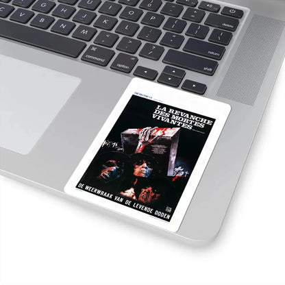 REVENGE OF THE LIVING DEAD GIRLS (BELGIAN) 1987 Movie Poster - STICKER Vinyl Kiss-Cut Decal - The Sticker Space