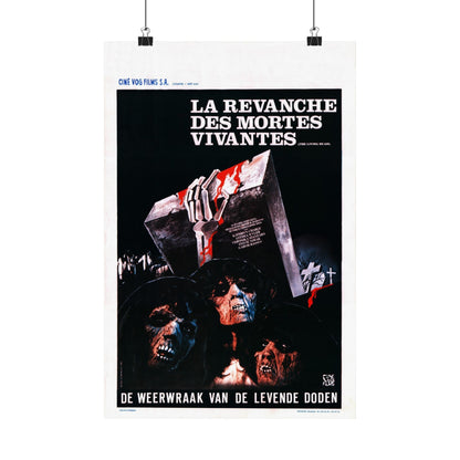 REVENGE OF THE LIVING DEAD GIRLS (BELGIAN) 1987 - Paper Movie Poster-12″ x 18″-The Sticker Space