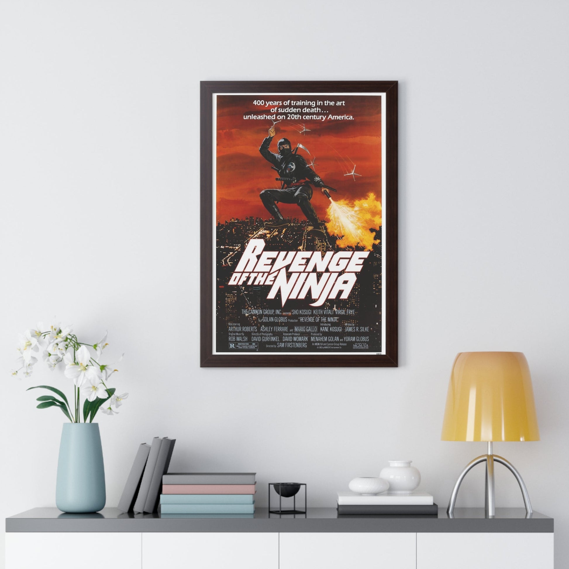 REVENGE OF THE NINJA 1983 - Framed Movie Poster-The Sticker Space