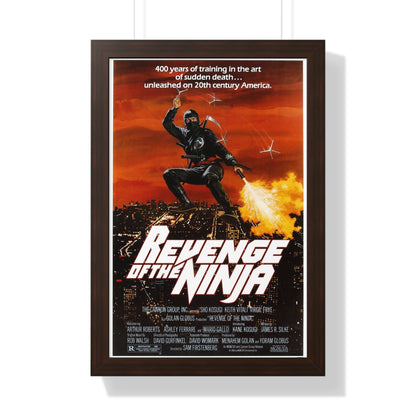 REVENGE OF THE NINJA 1983 - Framed Movie Poster-16″ x 24″-The Sticker Space