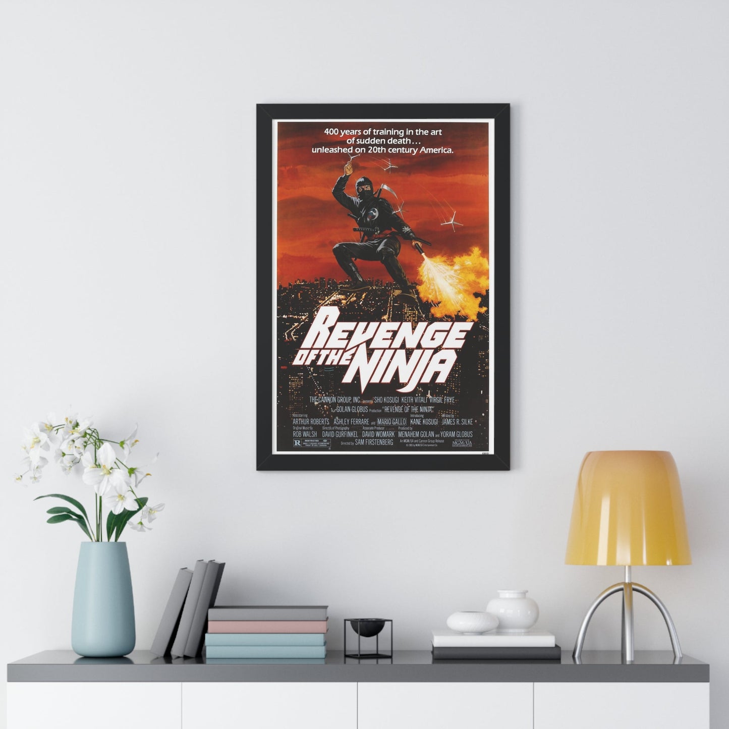 REVENGE OF THE NINJA 1983 - Framed Movie Poster-The Sticker Space