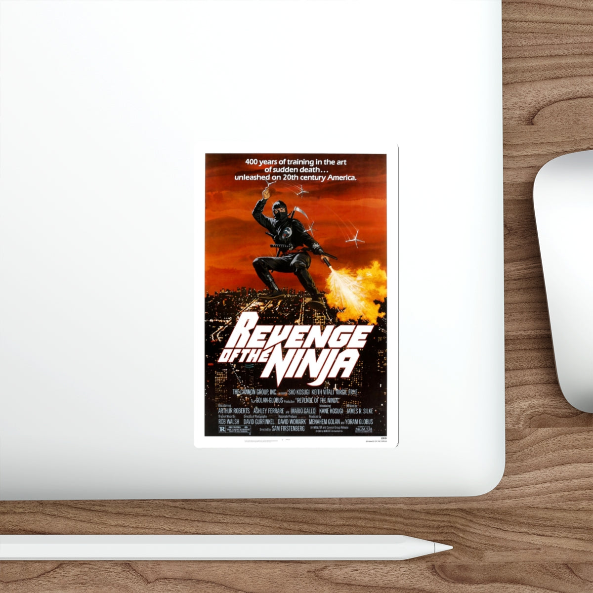 REVENGE OF THE NINJA 1983 Movie Poster STICKER Vinyl Die-Cut Decal-The Sticker Space