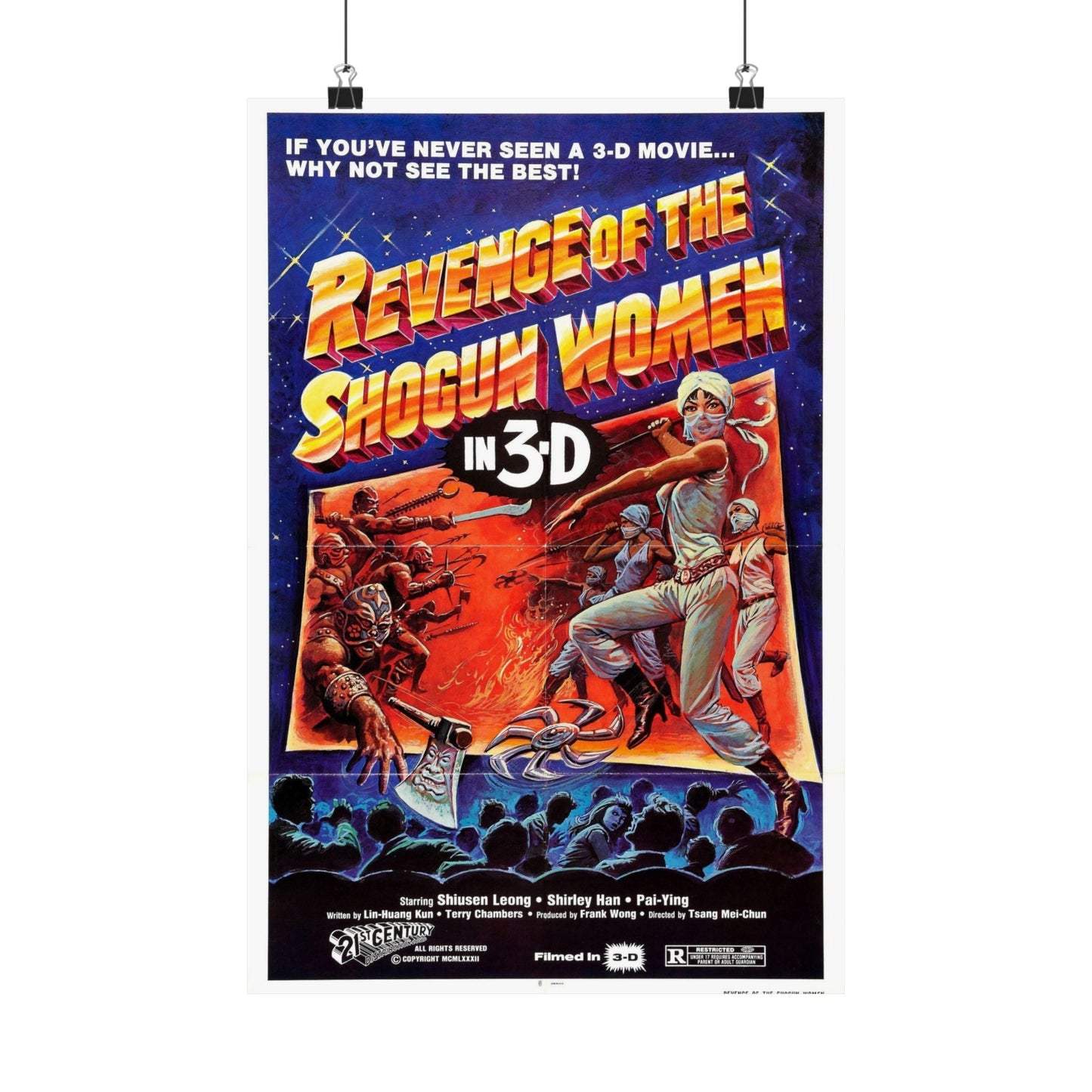 REVENGE OF THE SHOGUN WOMEN 1977 - Paper Movie Poster-12″ x 18″-The Sticker Space