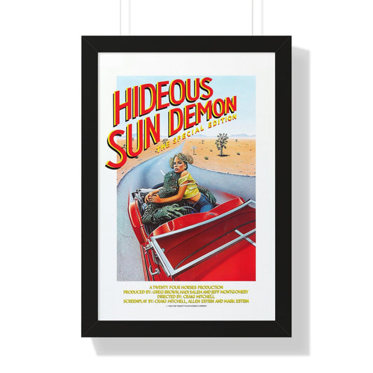 REVENGE OF THE SUN DEMON (HIDEOUS SUN DEMON) 1983 - Framed Movie Poster-16″ x 24″-The Sticker Space