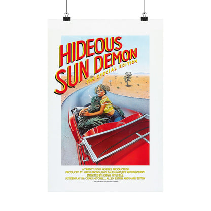 REVENGE OF THE SUN DEMON (HIDEOUS SUN DEMON) 1983 - Paper Movie Poster-12″ x 18″-The Sticker Space