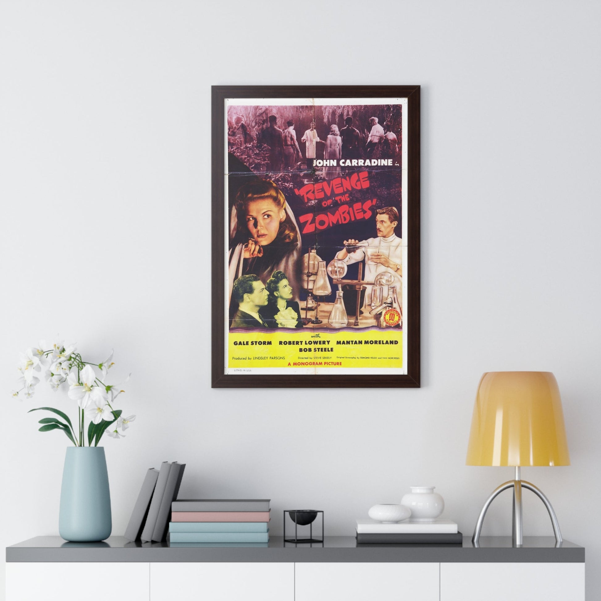 REVENGE OF THE ZOMBIES 1943 - Framed Movie Poster-The Sticker Space