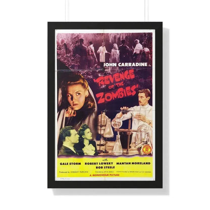 REVENGE OF THE ZOMBIES 1943 - Framed Movie Poster 20" x 30" Black - The Sticker Space