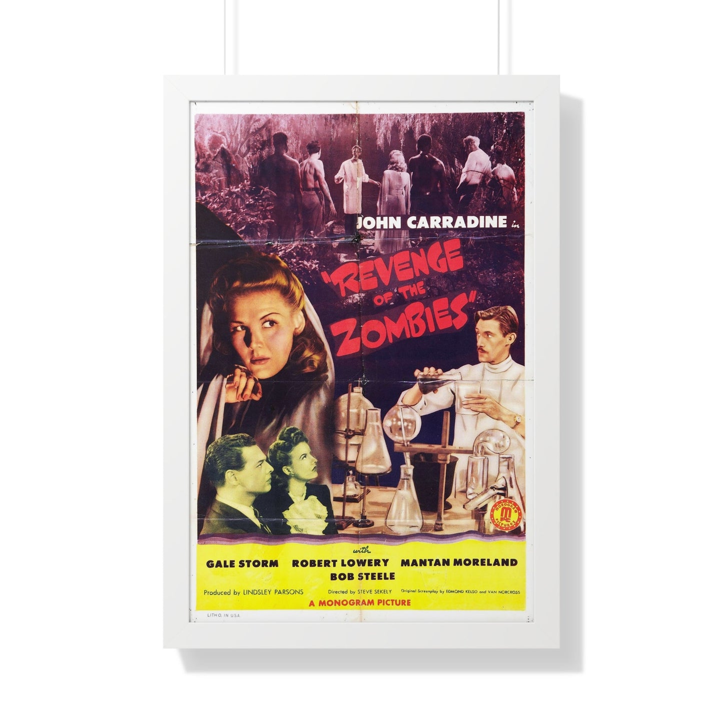 REVENGE OF THE ZOMBIES 1943 - Framed Movie Poster-20" x 30"-The Sticker Space