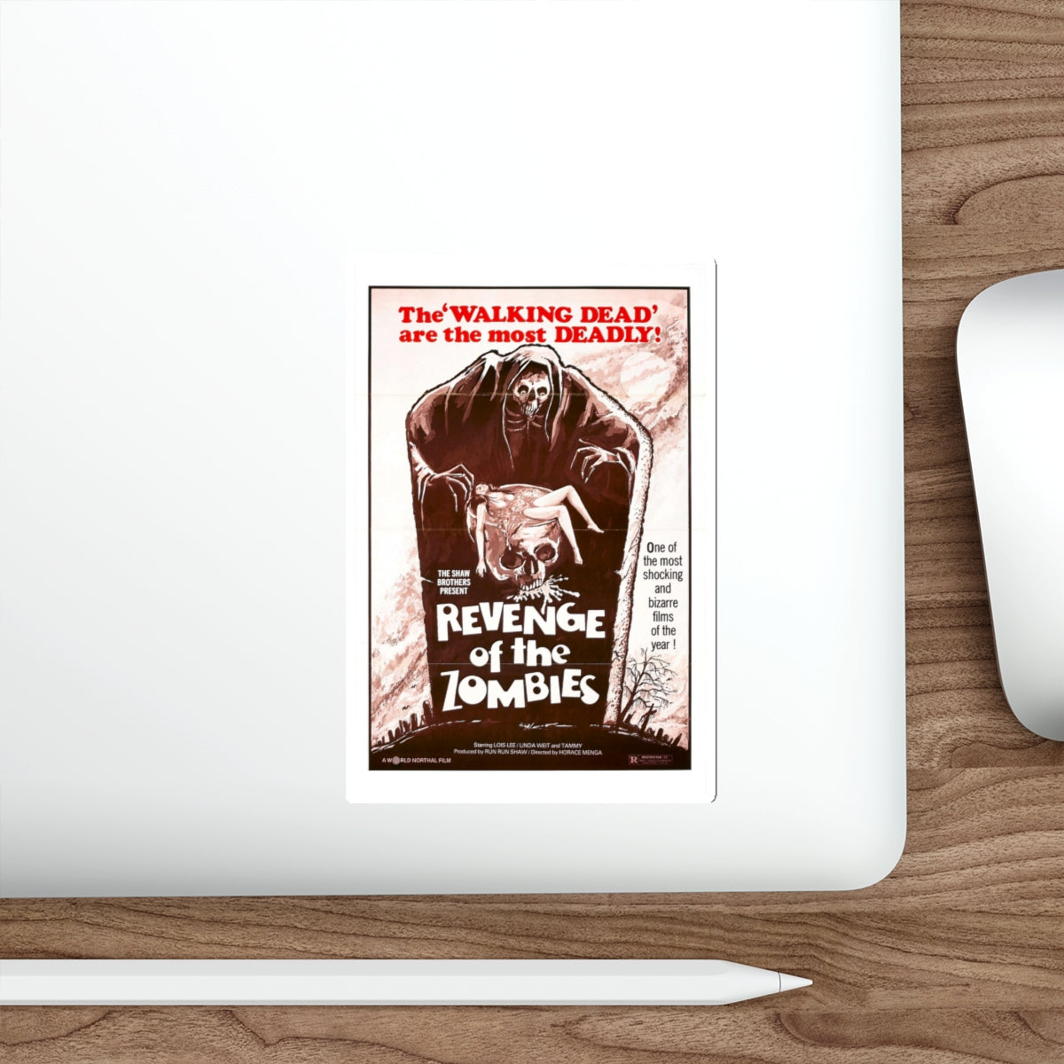 REVENGE OF THE ZOMBIES (BLACK MAGIC II) 1976 Movie Poster STICKER Vinyl Die-Cut Decal-The Sticker Space