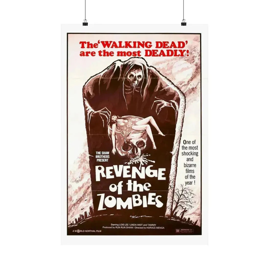 REVENGE OF THE ZOMBIES (BLACK MAGIC II) 1976 - Paper Movie Poster 20″ x 30″ Matte - The Sticker Space