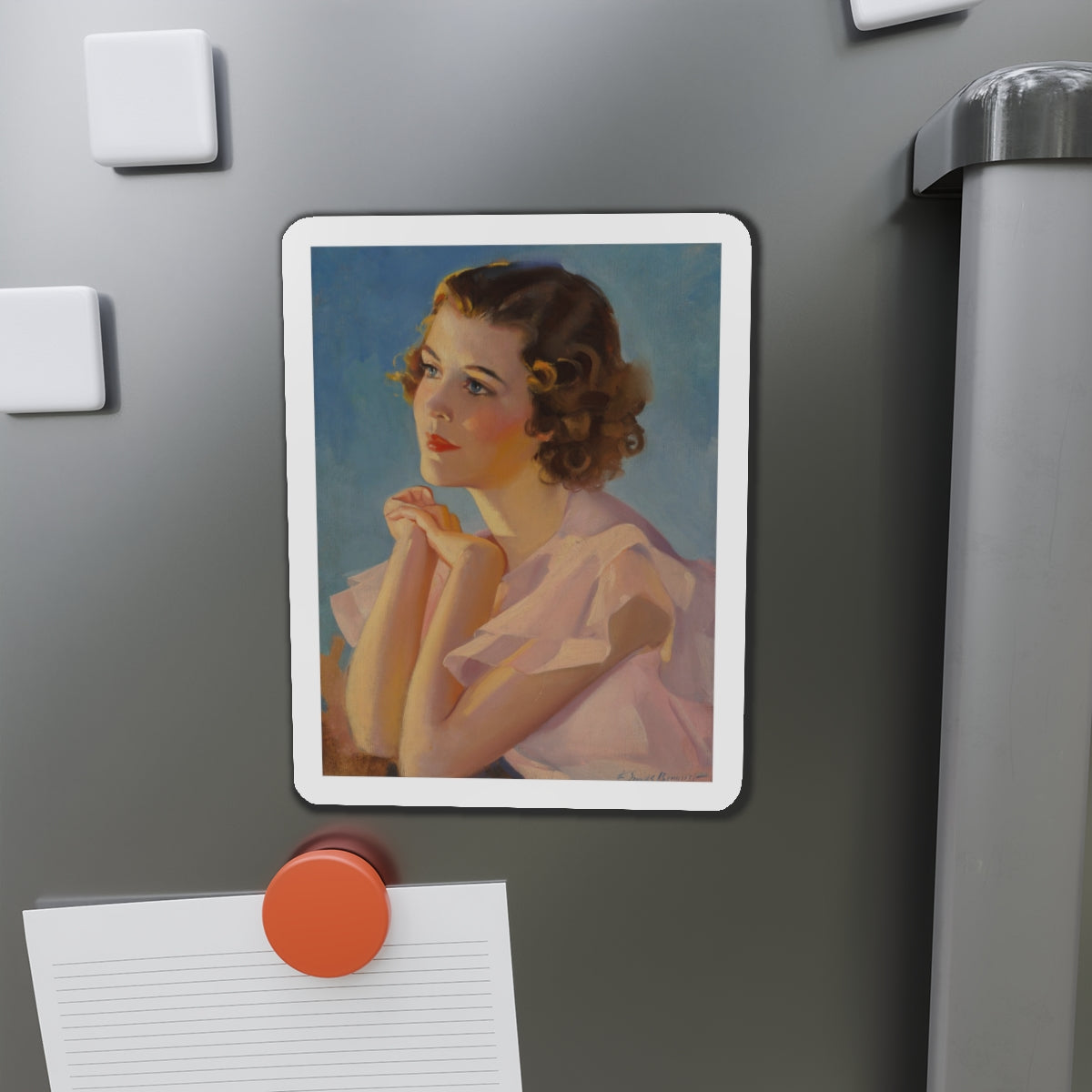 Reverie, Girls' Life (Magazine Illustration) Refrigerator Magnet-The Sticker Space