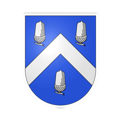 Reverolle-coat of arms (Switzerland) (Coat of Arms) STICKER Vinyl Kiss-Cut Decal 2 Inch White - The Sticker Space