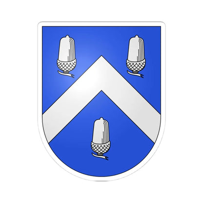 Reverolle-coat of arms (Switzerland) (Coat of Arms) STICKER Vinyl Kiss-Cut Decal 4 Inch White - The Sticker Space