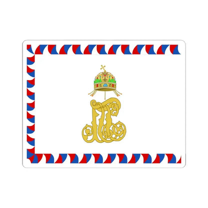 Reverse Colors of the Royal Croatian Home Guard (Austria) STICKER Vinyl Kiss-Cut Decal 4 Inch White - The Sticker Space