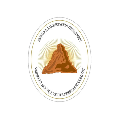 Reverse of the Coat of Arms of Chile (1812-1814) STICKER Vinyl Die-Cut Decal 2 Inch - The Sticker Space