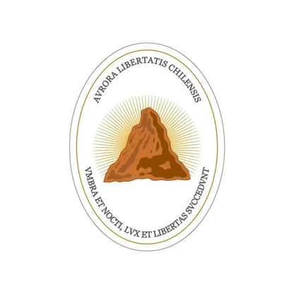 Reverse of the Coat of Arms of Chile (1812-1814) STICKER Vinyl Die-Cut Decal 3 Inch - The Sticker Space