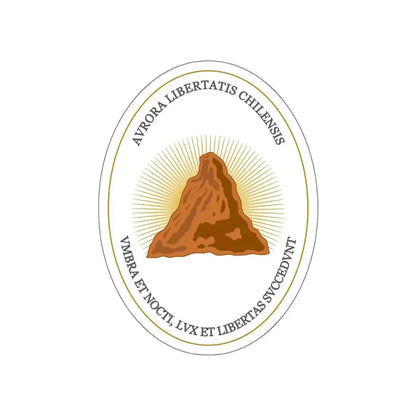 Reverse of the Coat of Arms of Chile (1812-1814) STICKER Vinyl Die-Cut Decal 5 Inch - The Sticker Space