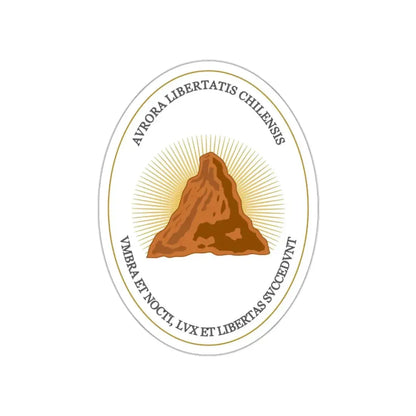 Reverse of the Coat of Arms of Chile (1812-1814) STICKER Vinyl Die-Cut Decal - The Sticker Space