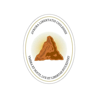 Reverse of the Coat of Arms of Chile (1812-1814) STICKER Vinyl Die-Cut Decal - The Sticker Space